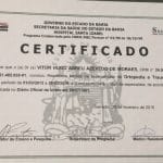Dr Vitor Hugo Abreu Joelho Certificado hospital santa izabel ortopedia e traumatologia
